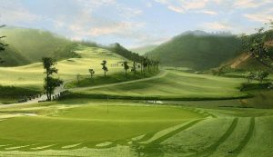 Một góc sân golf Geleximco Hilltop Valley Golf Club Hòa Bình