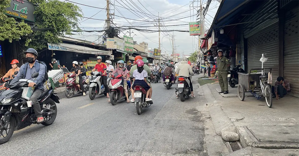 Hiện trạng đường Nguyễn Duy Trinh tại TP Thủ Đức