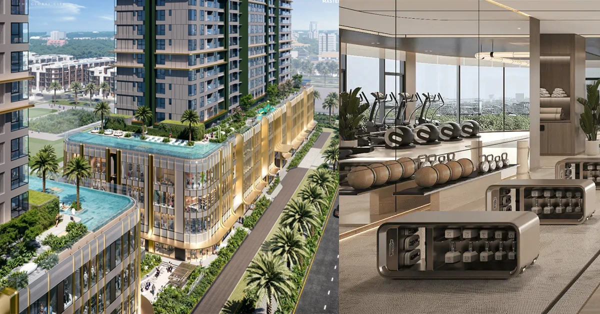 Hồ bơi vô cực đẳng cấp tại LUMIÈRE Midtown, một trong 34 tiện ích 5 sao